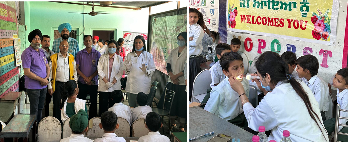 Dental health checkup camp organized